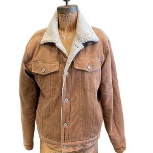 J. Crew Tan Sherpa-Lined Corduroy Jacket